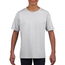 Gildan Softstyle Youth T-Shirt, White, XS (104/110) bedrucken, Art.-Nr. 138090002