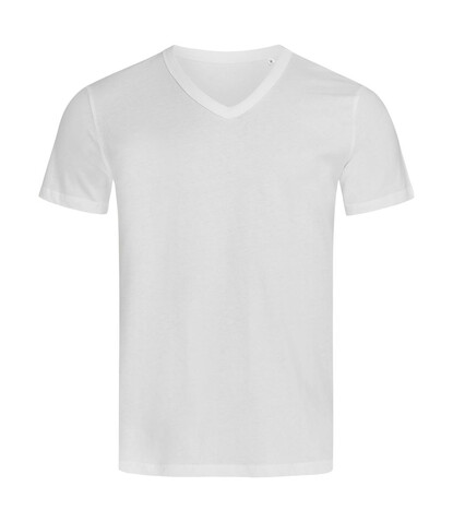 Stedman Ben V-Neck, White, 2XL bedrucken, Art.-Nr. 149050007