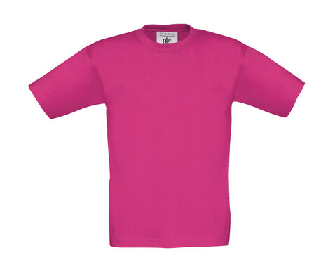 B &amp; C Exact 150/kids T-Shirt, Fuchsia, 3/4 (98/104) bedrucken, Art.-Nr. 158424183