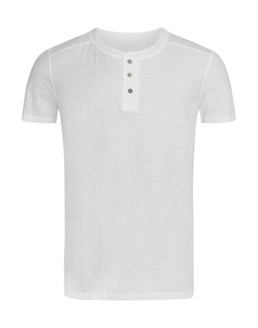 Stedman Shawn Henley T-shirt Men, White, M bedrucken, Art.-Nr. 161050004