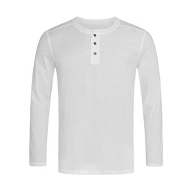 Stedman Shawn Henley LS T-shirt Men, White, S bedrucken, Art.-Nr. 162050003 Stedman Shawn Henley LS T-shirt Men, White, S bedrucken, Art.-Nr. 162050003