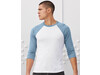 Bella Unisex 3/4 Sleeve Baseball T-Shirt, Grey/Red Triblend, XL bedrucken, Art.-Nr. 163061726