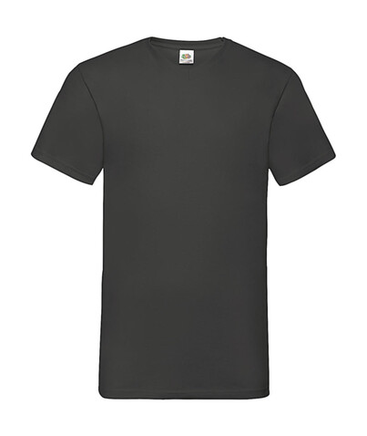 Fruit of the Loom Valueweight V-Neck-Tee, Light Graphite, M bedrucken, Art.-Nr. 164011354