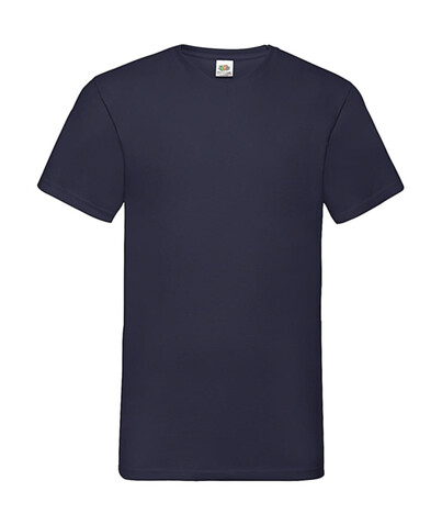 Fruit of the Loom Valueweight V-Neck-Tee, Navy, 2XL bedrucken, Art.-Nr. 164012007