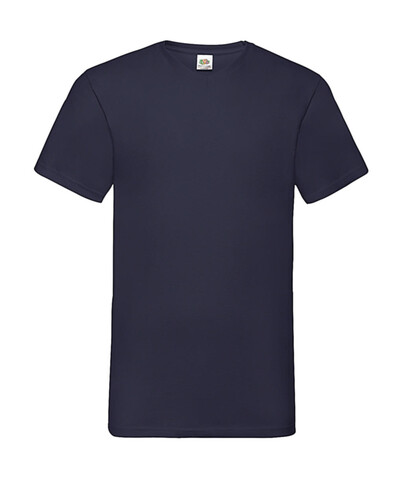 Fruit of the Loom Valueweight V-Neck-Tee, Navy, L bedrucken, Art.-Nr. 164012005