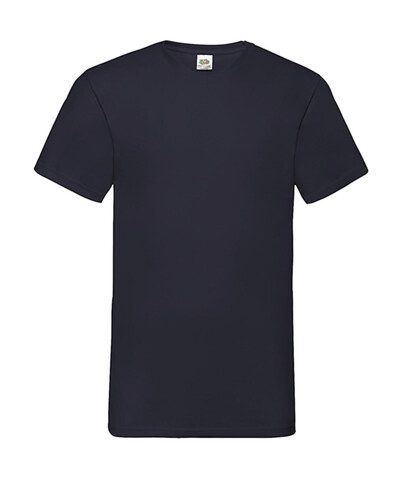 Fruit of the Loom Valueweight V-Neck-Tee, Deep Navy, 3XL bedrucken, Art.-Nr. 164012028