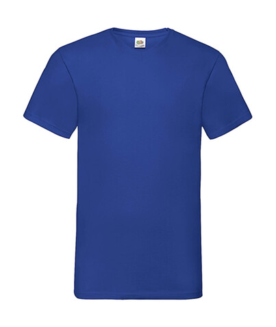 Fruit of the Loom Valueweight V-Neck-Tee, Royal, M bedrucken, Art.-Nr. 164013004