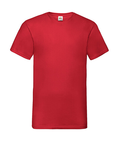 Fruit of the Loom Valueweight V-Neck-Tee, Red, 3XL bedrucken, Art.-Nr. 164014008