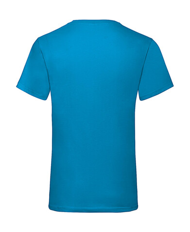 Fruit of the Loom Valueweight V-Neck-Tee, Azure Blue, S bedrucken, Art.-Nr. 164013103