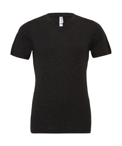 Bella Unisex Triblend V-Neck T-Shirt, Charcoal-Black Triblend, 2XL bedrucken, Art.-Nr. 164061367