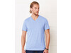 Bella Unisex Triblend V-Neck T-Shirt, Blue Triblend, L bedrucken, Art.-Nr. 164063385