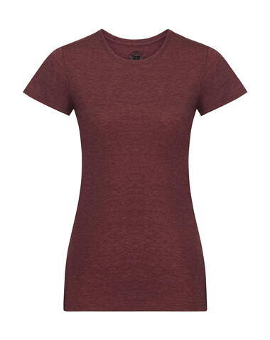 Russell Europe Ladies` HD T, Maroon Marl, M bedrucken, Art.-Nr. 166004464