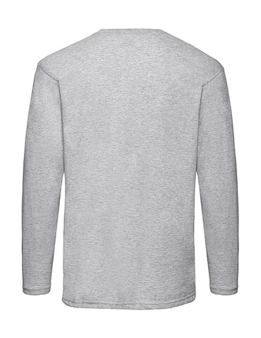 Fruit of the Loom Valueweight LS T, Dark Heather Grey, 2XL bedrucken, Art.-Nr. 170011267