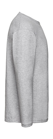 Fruit of the Loom Valueweight LS T, Dark Heather Grey, 2XL bedrucken, Art.-Nr. 170011267