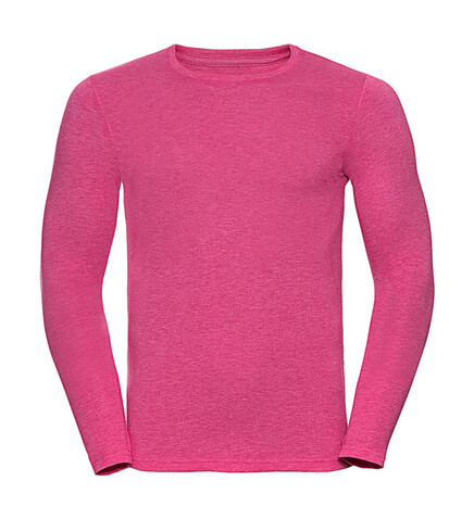 Russell Europe Men’s Long Sleeve HD T, Pink Marl, 2XL bedrucken, Art.-Nr. 171004187