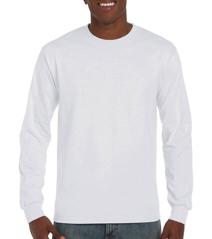 Gildan Ultra Cotton Adult T-Shirt LS, White, 4XL bedrucken, Art.-Nr. 171090009