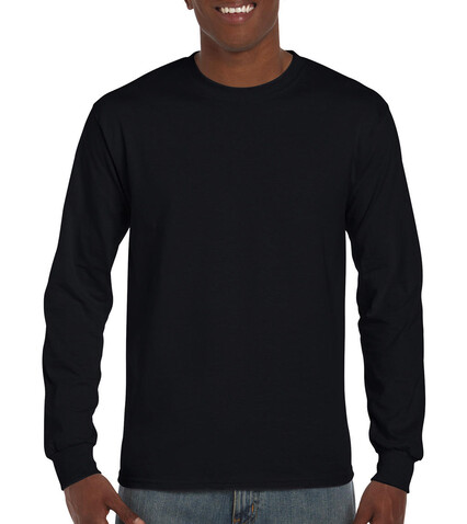 Gildan Ultra Cotton Adult T-Shirt LS, Black, 2XL bedrucken, Art.-Nr. 171091017