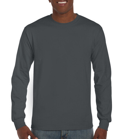 Gildan Ultra Cotton Adult T-Shirt LS, Charcoal, 5XL bedrucken, Art.-Nr. 171091300