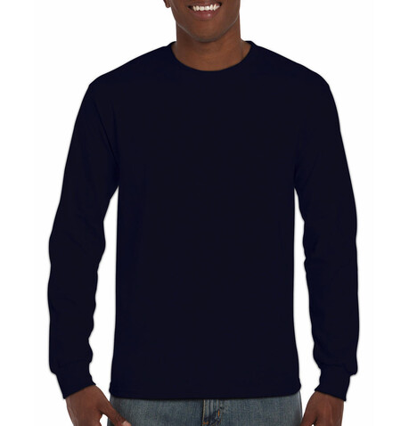 Gildan Ultra Cotton Adult T-Shirt LS, Navy, 5XL bedrucken, Art.-Nr. 171092000