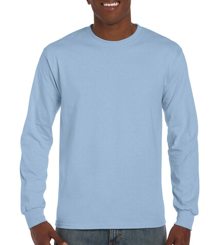 Gildan Ultra Cotton Adult T-Shirt LS, Light Blue, 2XL bedrucken, Art.-Nr. 171093217