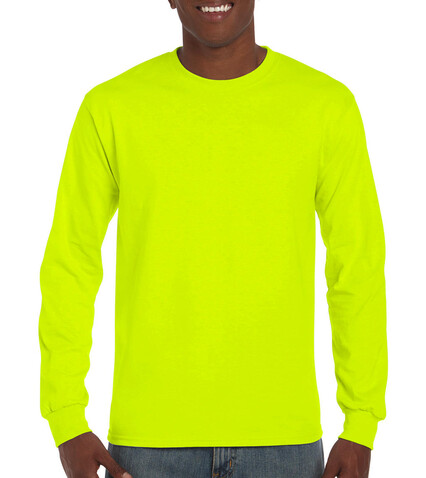 Gildan Ultra Cotton Adult T-Shirt LS, Safety Green, XL bedrucken, Art.-Nr. 171095116