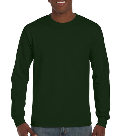 Gildan Ultra Cotton Adult T-Shirt LS, Forest Green, 2XL bedrucken, Art.-Nr. 171095417