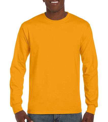 Gildan Ultra Cotton Adult T-Shirt LS, Gold, 2XL bedrucken, Art.-Nr. 171096437