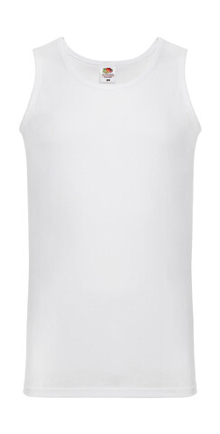 Fruit of the Loom Valueweight Athletic Vest, White, 2XL bedrucken, Art.-Nr. 173010007