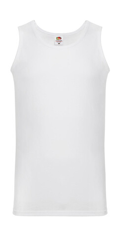 Fruit of the Loom Valueweight Athletic Vest, White, S bedrucken, Art.-Nr. 173010003