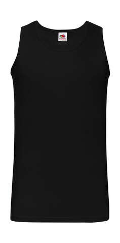 Fruit of the Loom Valueweight Athletic Vest, Black, 4XL bedrucken, Art.-Nr. 173011019