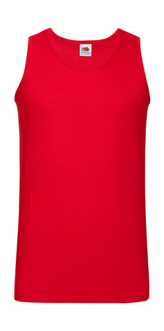 Fruit of the Loom Valueweight Athletic Vest, Red, 2XL bedrucken, Art.-Nr. 173014007