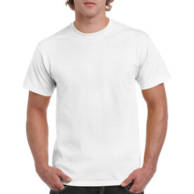 Gildan Heavy Cotton Adult T-Shirt, White, 5XL bedrucken, Art.-Nr. 180090000