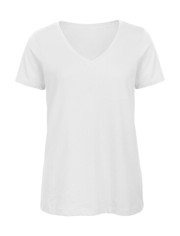 B &amp; C Organic Inspire V T /women, White, XL bedrucken, Art.-Nr. 182420006