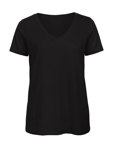 B &amp; C Organic Inspire V T /women, Black, L bedrucken, Art.-Nr. 182421015