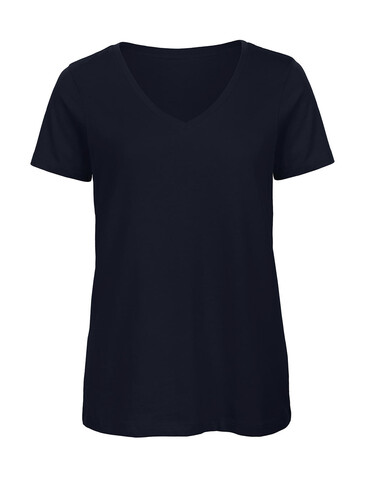 B &amp; C Organic Inspire V T /women, Navy, 2XL bedrucken, Art.-Nr. 182422007