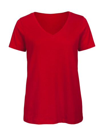 B &amp; C Organic Inspire V T /women, Red, 2XL bedrucken, Art.-Nr. 182424007