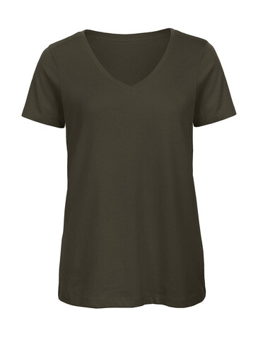 B &amp; C Organic Inspire V T /women, Khaki Green, XS bedrucken, Art.-Nr. 182425262