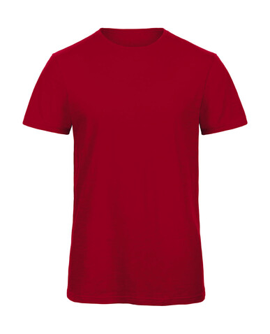 B &amp; C Organic Inspire Slub T /men, Chic Red, L bedrucken, Art.-Nr. 184424045