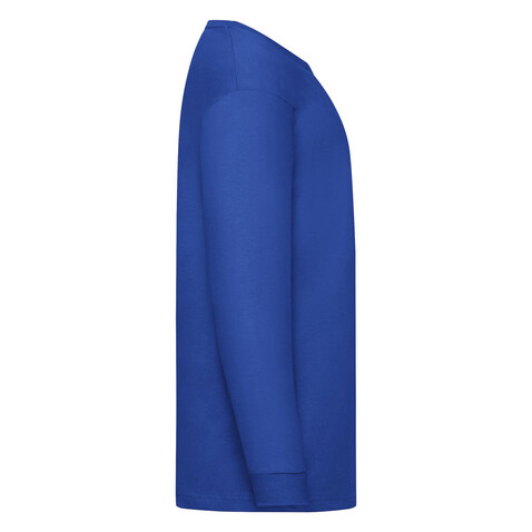 Fruit of the Loom Kids` Valueweight Long Sleeve T, Deep Navy, 116 (5-6) bedrucken, Art.-Nr. 185012024