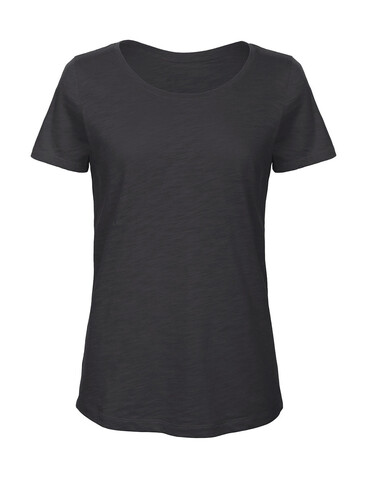 B &amp; C Organic Inspire Slub T /women, Chic Anthracite, M bedrucken, Art.-Nr. 185421244