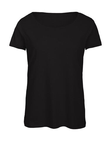 B &amp; C Triblend/women T-Shirt, Black, M bedrucken, Art.-Nr. 187421014