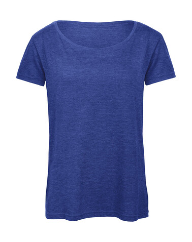 B &amp; C Triblend/women T-Shirt, Heather Royal Blue, XL bedrucken, Art.-Nr. 187423016