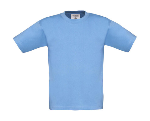 B &amp; C Exact 190/kids T-Shirt, Sky Blue, 3/4 (98/104) bedrucken, Art.-Nr. 188423203