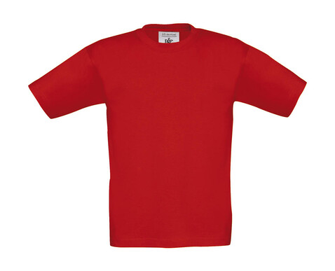 B &amp; C Exact 190/kids T-Shirt, Red, 7/8 (122/128) bedrucken, Art.-Nr. 188424005