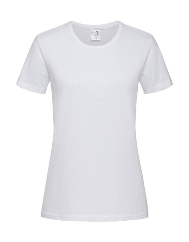 Stedman Comfort-T 185 Women, White, XL bedrucken, Art.-Nr. 193050006