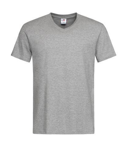 Stedman Classic-T V-Neck, Grey Heather, 3XL bedrucken, Art.-Nr. 194051238