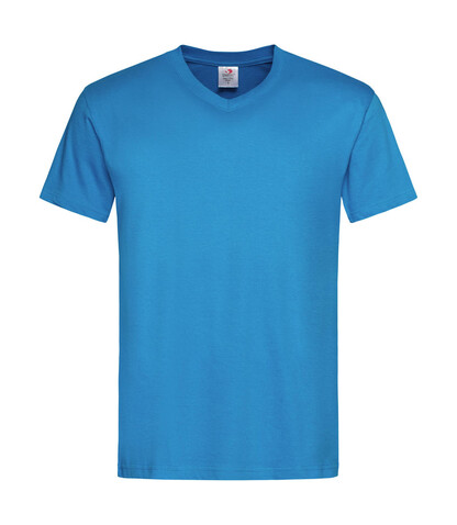 Stedman Classic-T V-Neck, Ocean Blue, M bedrucken, Art.-Nr. 194053144