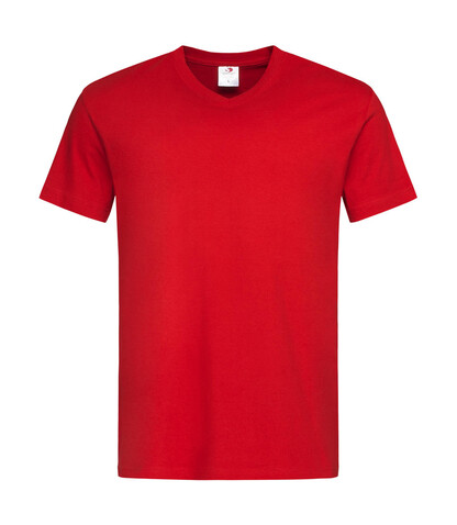 Stedman Classic-T V-Neck, Scarlet Red, 3XL bedrucken, Art.-Nr. 194054028