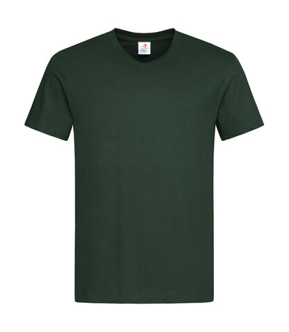 Stedman Classic-T V-Neck, Bottle Green, XL bedrucken, Art.-Nr. 194055406