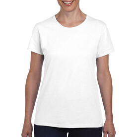 Gildan Heavy Cotton Women`s T-Shirt, White, S bedrucken, Art.-Nr. 194090003